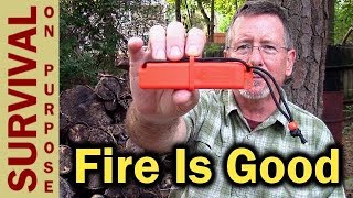 UST Strike Force Survival Fire Starter - Ferro Rod