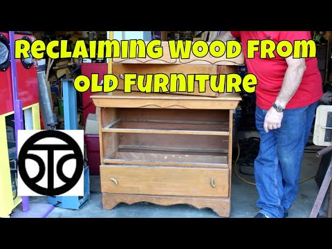 Reclaiming Wood from Old Furniture