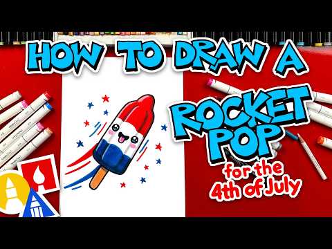 How To Draw A Rocket Pop For The 4th Of July