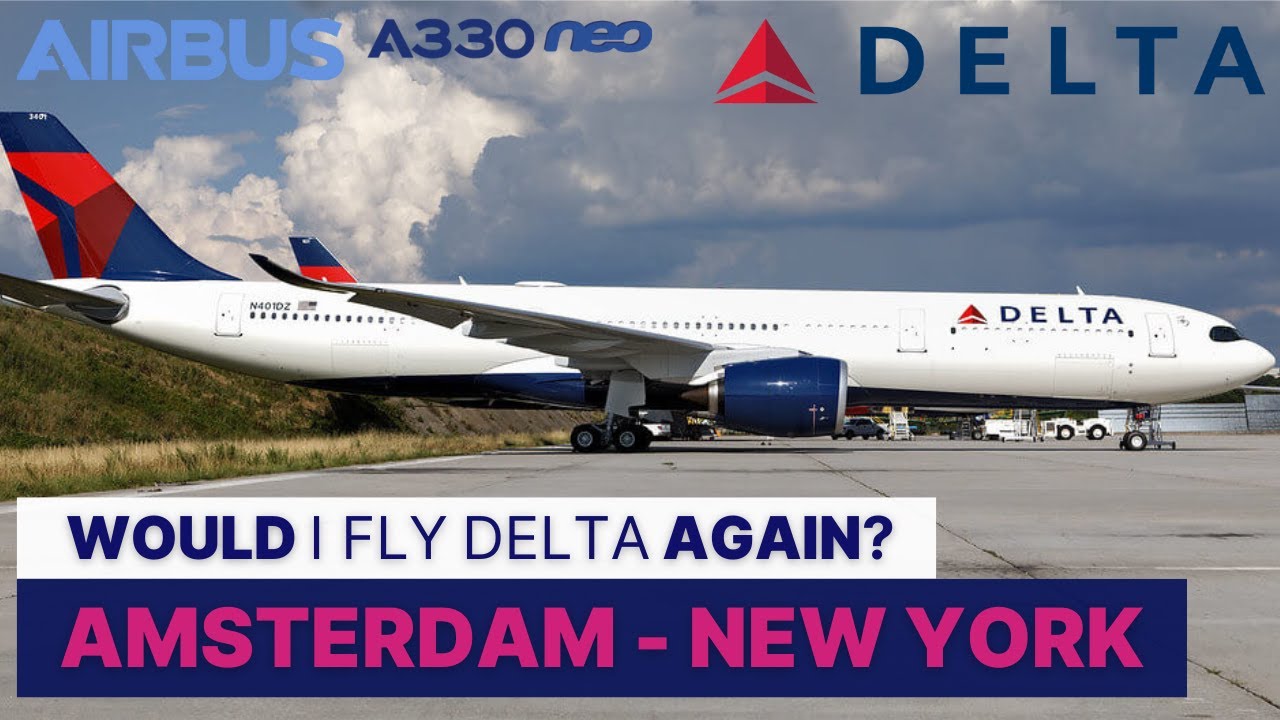 Flying HIGH on Delta's Brand-New Airbus A330-900neo from Amsterdam to New York!
