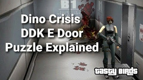 Dino Crisis DDK E Door Puzzle Explained - Solved in under a minute