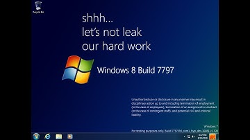 Taking a look at Windows 8 Build 7797