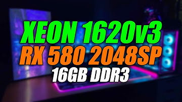Testando a RX 580 e o Xeon 1620v3 em jogos. LGA 2011v3.