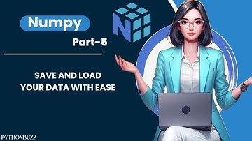 #6 Save & Load Data with NumPy: Effortless File Handling#python3 #learnpython