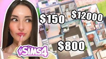 The Sims 4 but EVERY ROOM is a Different BUDGET!