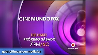 MundoFox - Die Hard promo (Incomplete) + Cine MundoFox bumper (August 9, 2014)