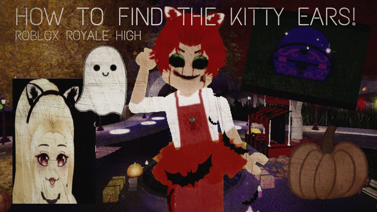 ROBLOX ROYALE HIGH HOW TO FIND THE KITTY EARS! [ROYALE HIGH HALLOWEEN