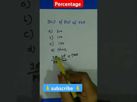 Percentage problem|#maths #mathshort