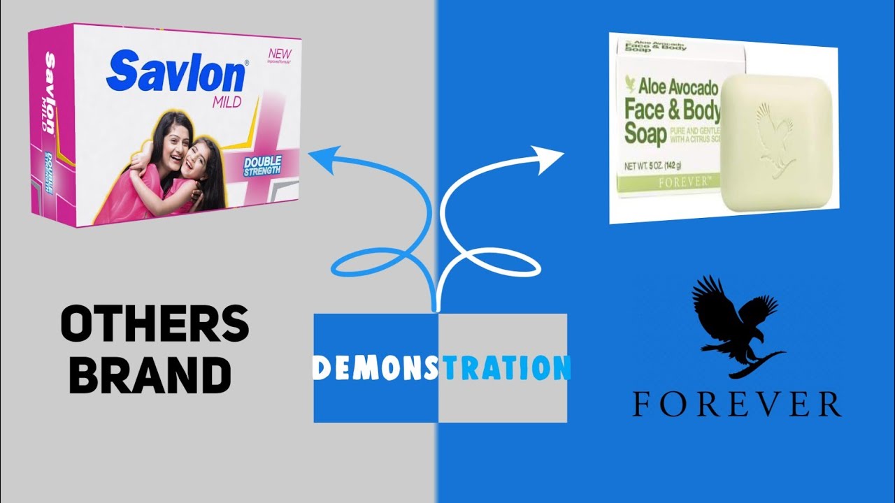Demonstration.. Forever living products. Aloe avocado face and body soap VS Another Brand Soap....🔥🔥