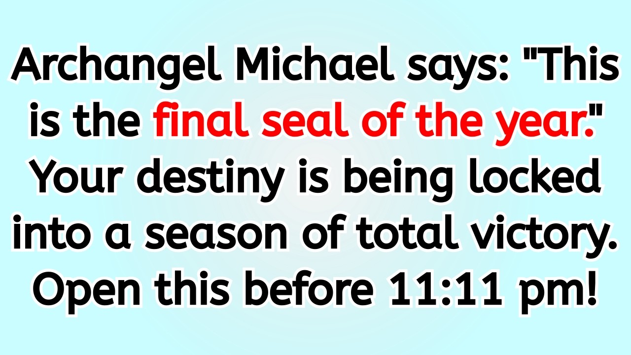 🔴 Archangel Michael says: 