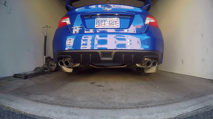 2016 subaru wrx sti with Cobb downpipe - Stock vs Cobb catback exhaust