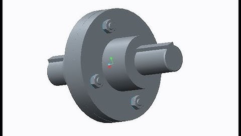 Flanged Coupling Assembly using Creo/ProE | Smart Drafter