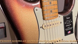 Fender American Ultra Stratocaster Mocha Burst - Unboxing/Demo - No Talking