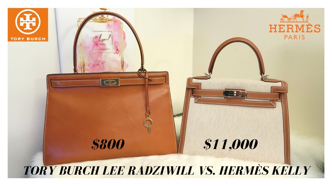 BEST HERMES DUPE? TORY BURCH LEE RADZIWILL vs. HERMES KELLY COMPARISON &  REVIEW 👜 爱马仕Kelly平价替代- YouTube