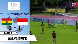 HIGHLIGHTS BABAK 2! KEEPER GHANA TERLEPAS BOLA DIMANFAATKAN DENGAN BAIK |TOULON TOURNAMENT 2022