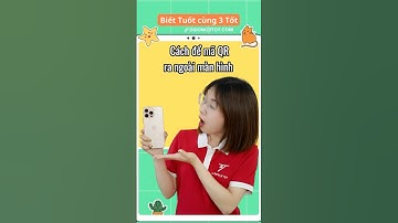 Cách để mã QR ra ngoài màn hình #iphone#didong3tot#3totbiettuot#uytinso1thaibinh