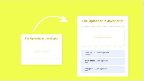 File Upload with Progress Bar in HTML CSS & JavaScript