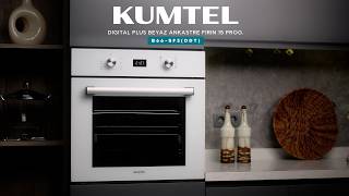 Kumtel Digital Plus Beyaz Ankastre Fırın 15 Prog. B66-Sf3Ddt