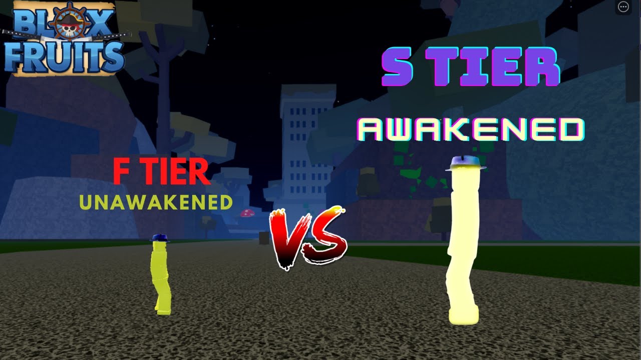 Blox Fruits Light Fruit Showcase Awakened And Unawaken Rework (ROBLOX) 