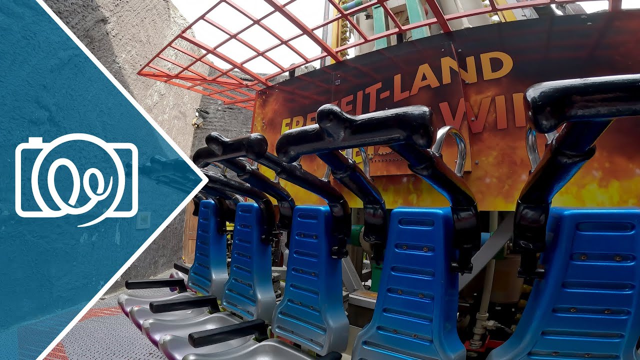 Volcano (Shot 'n Drop Freefall Tower) @ Freizeit-Land Geiselwind 2022 - 4K Onride / POV Video