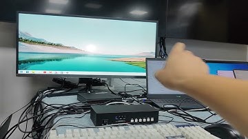 4x1 4K Multiviewer with KVM works with 21:9 display