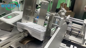 Friction feeder inline paper banding machine/ auto counting and banding manual leaflets