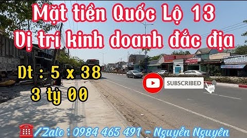 #22 Mặt tiền Quốc Lộ 13, vị trí kinh doanh đắc địa, cách chợ Bến Cát 800m
