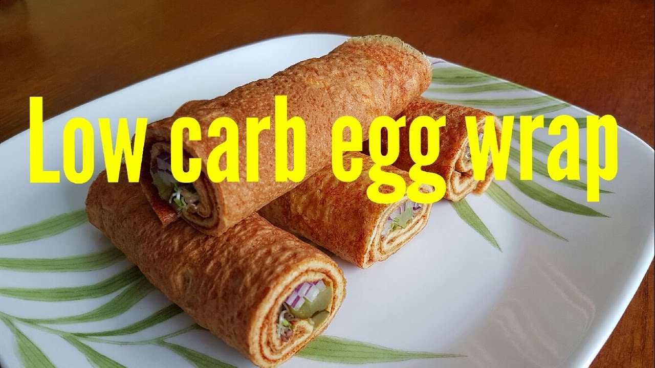 Low carb egg wrap - high protein lunch