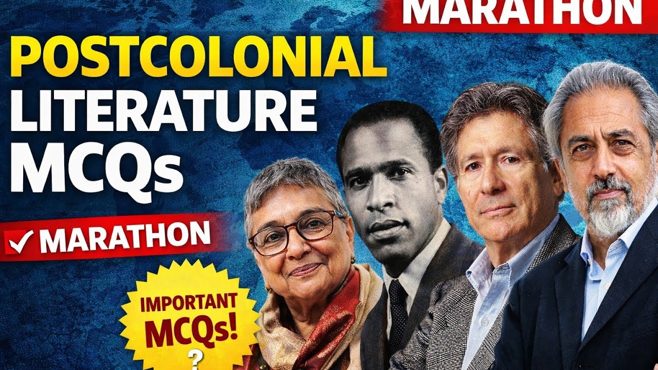 Postcolonial Literature MCQs | Postcolonial Literature UP LT Grade | Postcolonial Literature