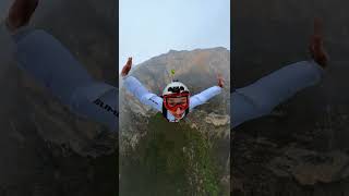 Base Jumper Jumps During Base School Session in Snow