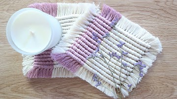 DIY Macrame Coaster | Easy Macrame Coaster Tutorial