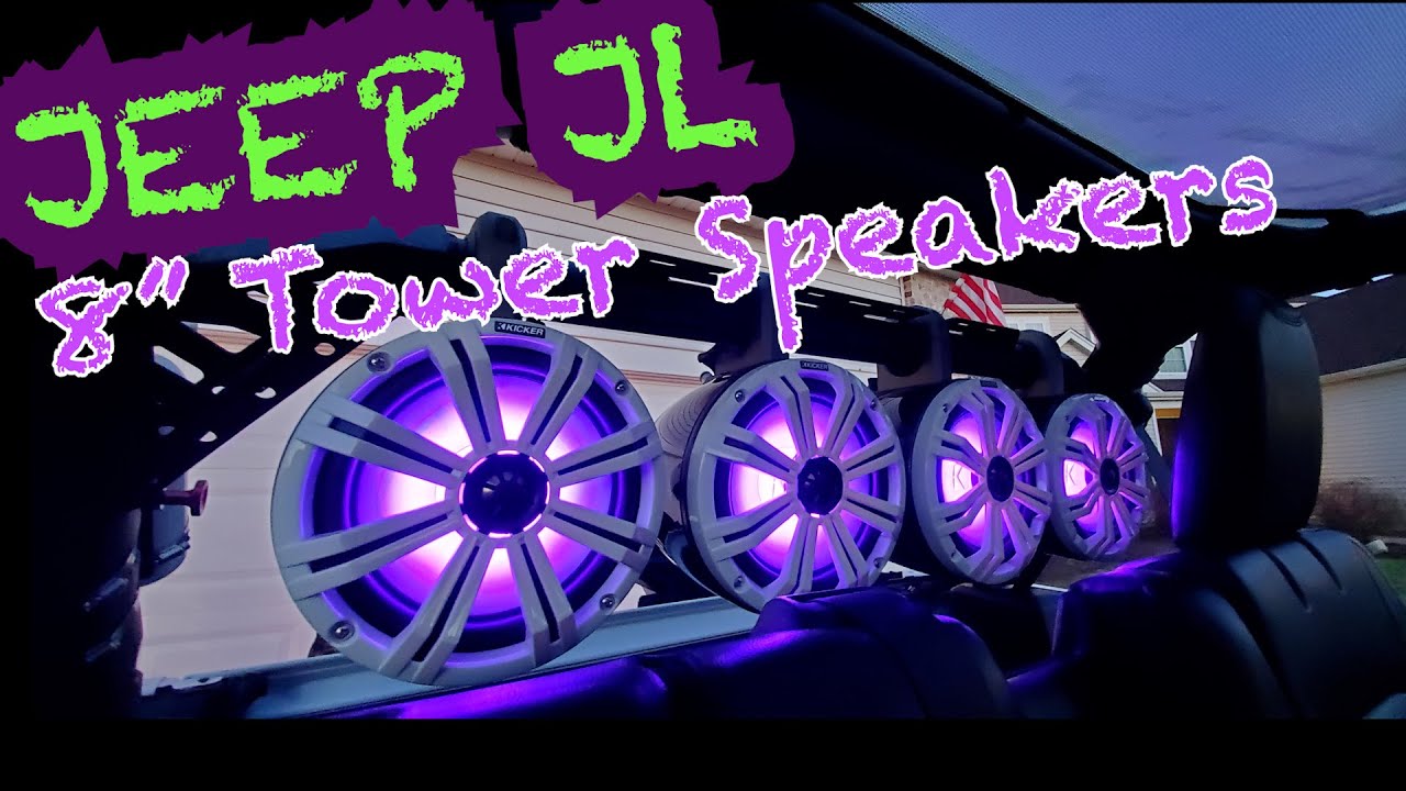 Jeep Wrangler JL Tower Speaker Installation From Kicker. Upgrade to Livin'  Loud! - YouTube