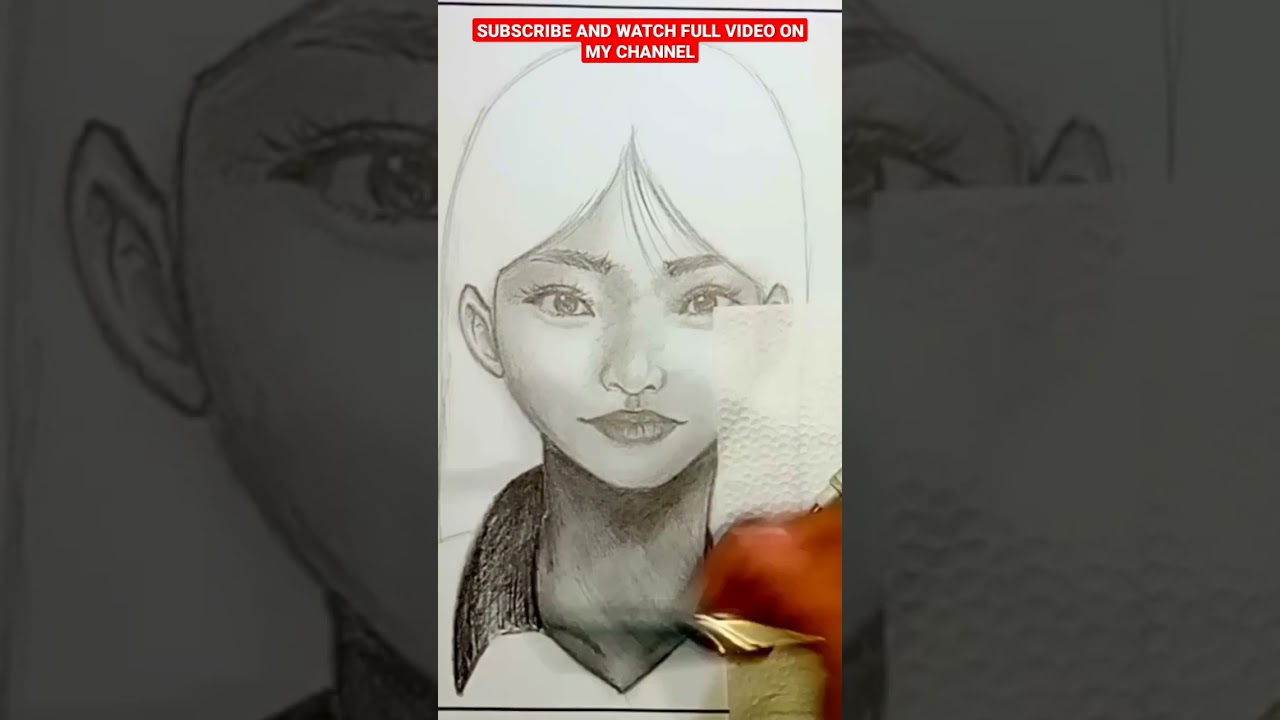 HOW TO DRAW A GIRL | EASY DRAWING | GRAPHITE DRAWING