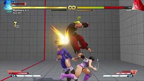 Street Fighter 5 Arcade Edition R.Mika VT2 Insane Combo