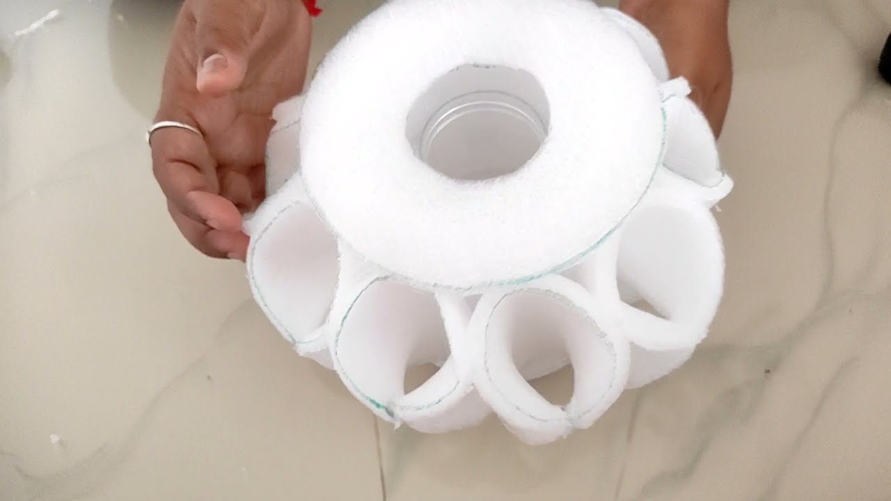 Flower pot with Foam sheet