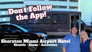 Miami Airport Hotel Shuttle Confusion: Sheraton Pickup Location wrong in App + Sheraton Stay Review screenshot 1