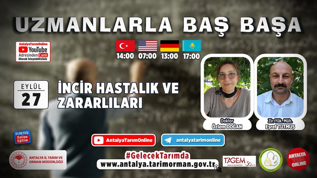 Uzmanlarla Baş Başa 93. Bölüm- İncir Hastalık ve Zararlıları