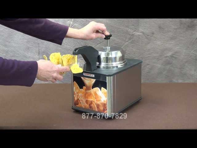 3.5 Qt Commercial Electric Hot Fudge Nacho Cheese Warmer Dispenser w/ Spout