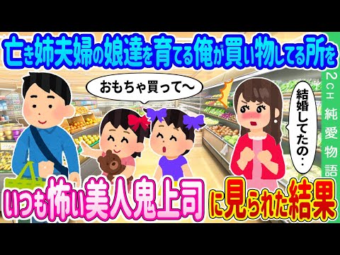 2ch馴れ初め 亡き姉夫婦の双子の娘を育てる俺が買い物してる所を いつも怖い美人鬼上司に見られた結果 ゆっくり 