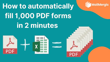 Automatically fill and send 1,000 PDF forms with Excel data [Step-by-step Guide 2025]