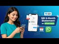 How To Request SBI Account Last 6 Months Statement PDF on WhatsApp