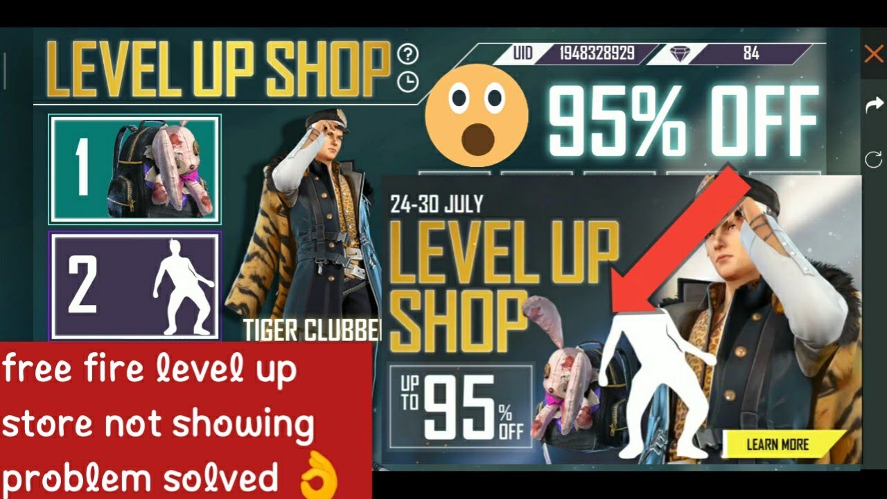 Free Fire Level Up Store Not Showing Problem Solved Free Fire Level Up Store Kab Aayega Youtube