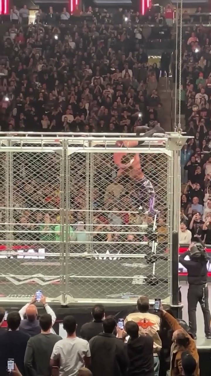 FROM THE TOP OF THE STEEL CAGE ???  #RawOnNetflix