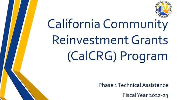 CalCRG Program FY 2022-23 Phase 1 Application Technical Assistance Webinar