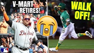 Khris Davis WALK OFF Home Run! Victor Martinez Retires, Addison Russell! MLB Highlights & Recap