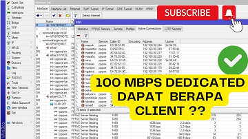 100 Mbps DEDICATED dapat Berapa Client ??