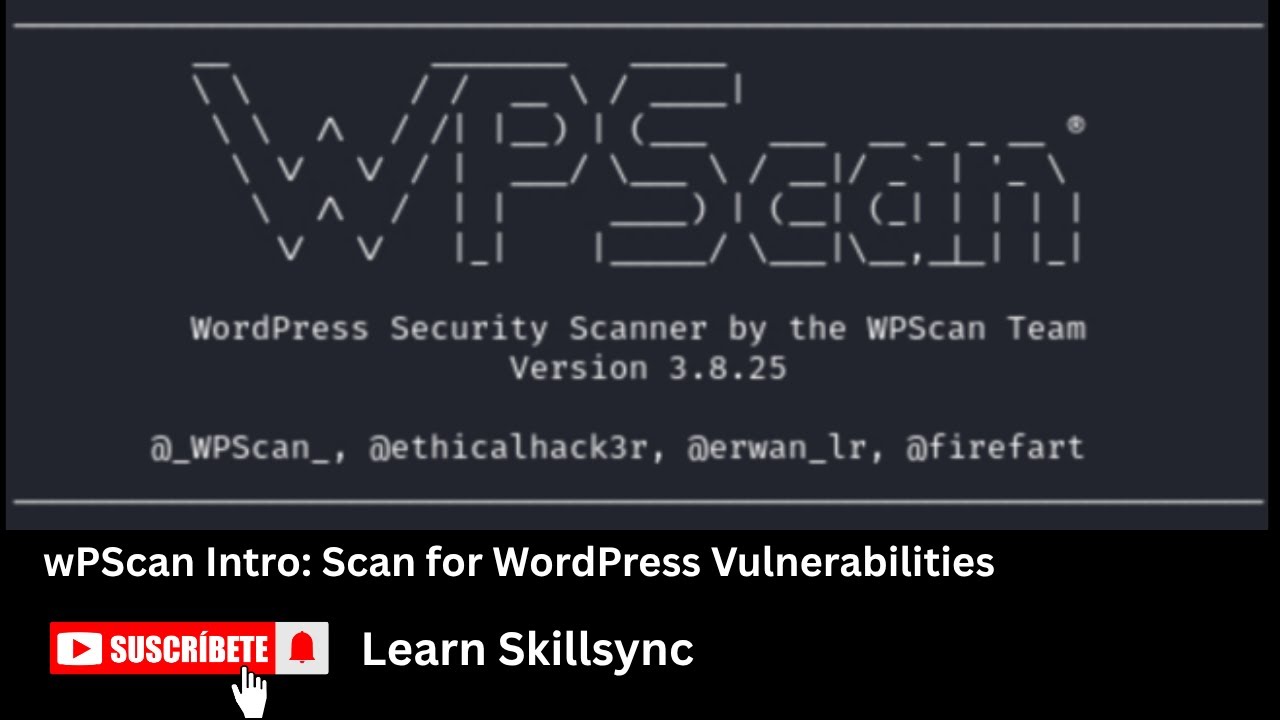 WPScan Intro: How to Scan for WordPress Vulnerabilities - YouTube
