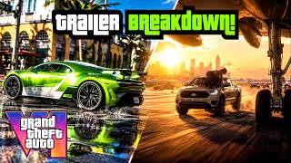 GTA 6 Launch Trailer Breakdown - Everything YOU MISSED! - All Cars, Missions, & More!