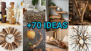 Tomé TRONCOS,RAMAS secas Y  REALICÉ todos estos PROYECTOS !+70 IDEAS de MAJESTUOSAS ¡
