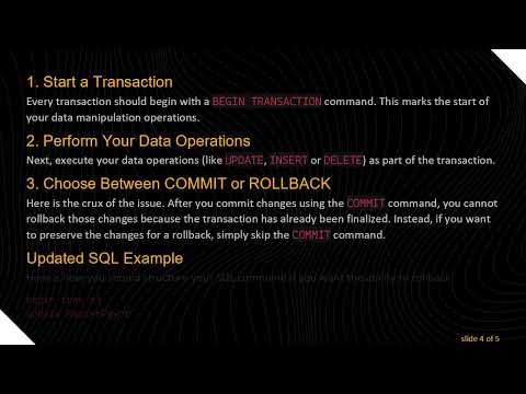 Understanding the ROLLBACK TRANSACTION Error in SQL Server